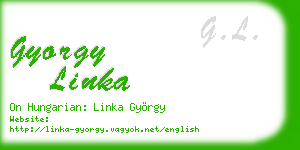 gyorgy linka business card
